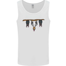 A Funny Chicken With Bats Mens Vest Tank Top White