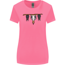 A Funny Chicken With Bats Womens Wider Cut T-Shirt Azalea