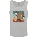 A Funny Hiking Sloth With Walking Gear Mens Vest Tank Top Sports Grey