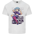 A Girl Who Loves Anime and K-Pop Mens Cotton T-Shirt Tee Top White