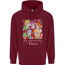 A Girl Who Loves Elves Christmas Anime Xmas Childrens Kids Hoodie Maroon