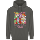 A Girl Who Loves Elves Christmas Anime Xmas Childrens Kids Hoodie Storm Grey