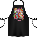 A Girl Who Loves Elves Christmas Anime Xmas Cotton Apron 100% Organic Black