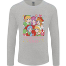 A Girl Who Loves Elves Christmas Anime Xmas Mens Long Sleeve T-Shirt Sports Grey