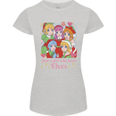A Girl Who Loves Elves Christmas Anime Xmas Womens Petite Cut T-Shirt Sports Grey