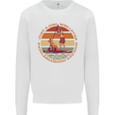 A Girl Who Loves Paddleboarding and Dogs Mens Sweatshirt Jumper White