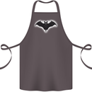 A Glowing Bat Vampires Halloween Cotton Apron 100% Organic Dark Grey