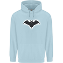 A Glowing Bat Vampires Halloween Mens 80% Cotton Hoodie Light Blue