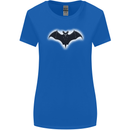 A Glowing Bat Vampires Halloween Womens Wider Cut T-Shirt Royal Blue
