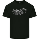 A Grizzly Bear Chasing Hiking Camping Travelling Mens Cotton T-Shirt Tee Top Black