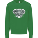 A Koala Bear Head Kids Sweatshirt Jumper Irish Green