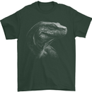 A Komodo Dragon Mens T-Shirt 100% Cotton Forest Green