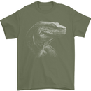 A Komodo Dragon Mens T-Shirt 100% Cotton Military Green