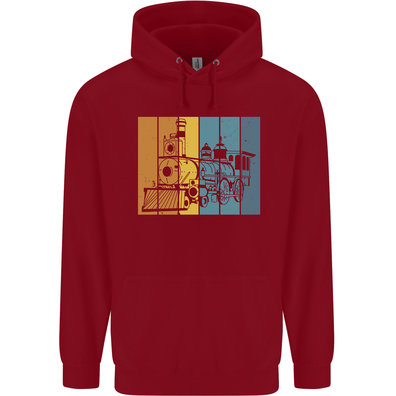 A Locomotive Trainspotter Trains Trainspotting Childrens Kids Hoodie Red