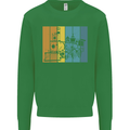 A Locomotive Trainspotter Trains Trainspotting Kids Sweatshirt Jumper Irish Green