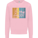 A Locomotive Trainspotter Trains Trainspotting Kids Sweatshirt Jumper Light Pink