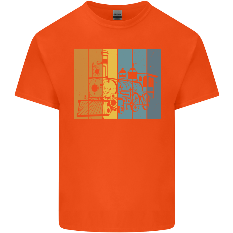 A Locomotive Trainspotter Trains Trainspotting Kids T-Shirt Childrens Orange