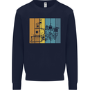 A Locomotive Trainspotter Trains Trainspotting Mens Sweatshirt Jumper Navy Blue
