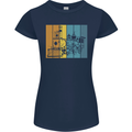 A Locomotive Trainspotter Trains Trainspotting Womens Petite Cut T-Shirt Navy Blue