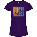 A Locomotive Trainspotter Trains Trainspotting Womens Petite Cut T-Shirt Purple