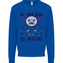 A Mean O Acid Funny Angry Biology Mens Sweatshirt Jumper Royal Blue