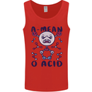 A Mean O Acid Funny Angry Biology Mens Vest Tank Top Red