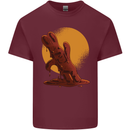 A Melting Chocolate Bunny Easter Mens Cotton T-Shirt Tee Top Maroon