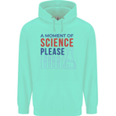 A Moment of Science Please Funny Chemistry Childrens Kids Hoodie Peppermint
