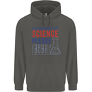 A Moment of Science Please Funny Chemistry Childrens Kids Hoodie Storm Grey