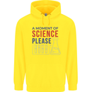 A Moment of Science Please Funny Chemistry Childrens Kids Hoodie Yellow