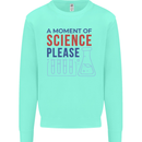A Moment of Science Please Funny Chemistry Kids Sweatshirt Jumper Peppermint