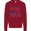 A Moment of Science Please Funny Chemistry Kids Sweatshirt Jumper Red