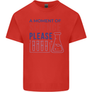 A Moment of Science Please Funny Chemistry Kids T-Shirt Childrens Red