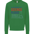 A Moment of Science Please Funny Chemistry Mens Sweatshirt Jumper Irish Green