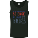A Moment of Science Please Funny Chemistry Mens Vest Tank Top Black