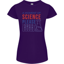 A Moment of Science Please Funny Chemistry Womens Petite Cut T-Shirt Purple