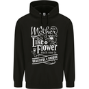 A Mother is Like a Flower Mum Mom Day Childrens Kids Hoodie Black