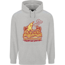 A Naked Banana Cold in Bed Mens 80% Cotton Hoodie Sports Grey