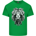 A Rasta Lion With Dreadlocks Jamaica Reggae Mens Cotton T-Shirt Tee Top Irish Green