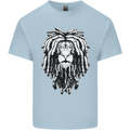 A Rasta Lion With Dreadlocks Jamaica Reggae Mens Cotton T-Shirt Tee Top Light Blue