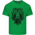 A Rasta Lion With Dreadlocks Jamaican Reggae Mens Cotton T-Shirt Tee Top Irish Green
