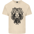 A Rasta Lion With Dreadlocks Jamaican Reggae Mens Cotton T-Shirt Tee Top Natural