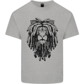 A Rasta Lion With Dreadlocks Jamaican Reggae Mens Cotton T-Shirt Tee Top Sports Grey