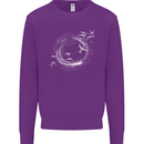 A Ring of Birds Birdwatching Birdwatcher Birding Kids Sweatshirt Jumper Purple