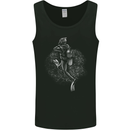 A Scuba Diver Entering the Water Diving Dive Mens Vest Tank Top Black