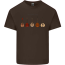 A Set of Mandolins Mens Cotton T-Shirt Tee Top Dark Chocolate