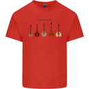 A Set of Mandolins Mens Cotton T-Shirt Tee Top Red