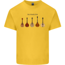 A Set of Mandolins Mens Cotton T-Shirt Tee Top Yellow