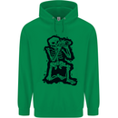 A Skeleton Photographer Photography Childrens Kids Hoodie Irish Green