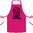 A Skeleton Photographer Photography Cotton Apron 100% Organic Pink